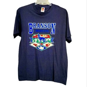 Fruit‎ of the Loom NWOT Men's Large Branson Missouri Dark Navy T-shirt